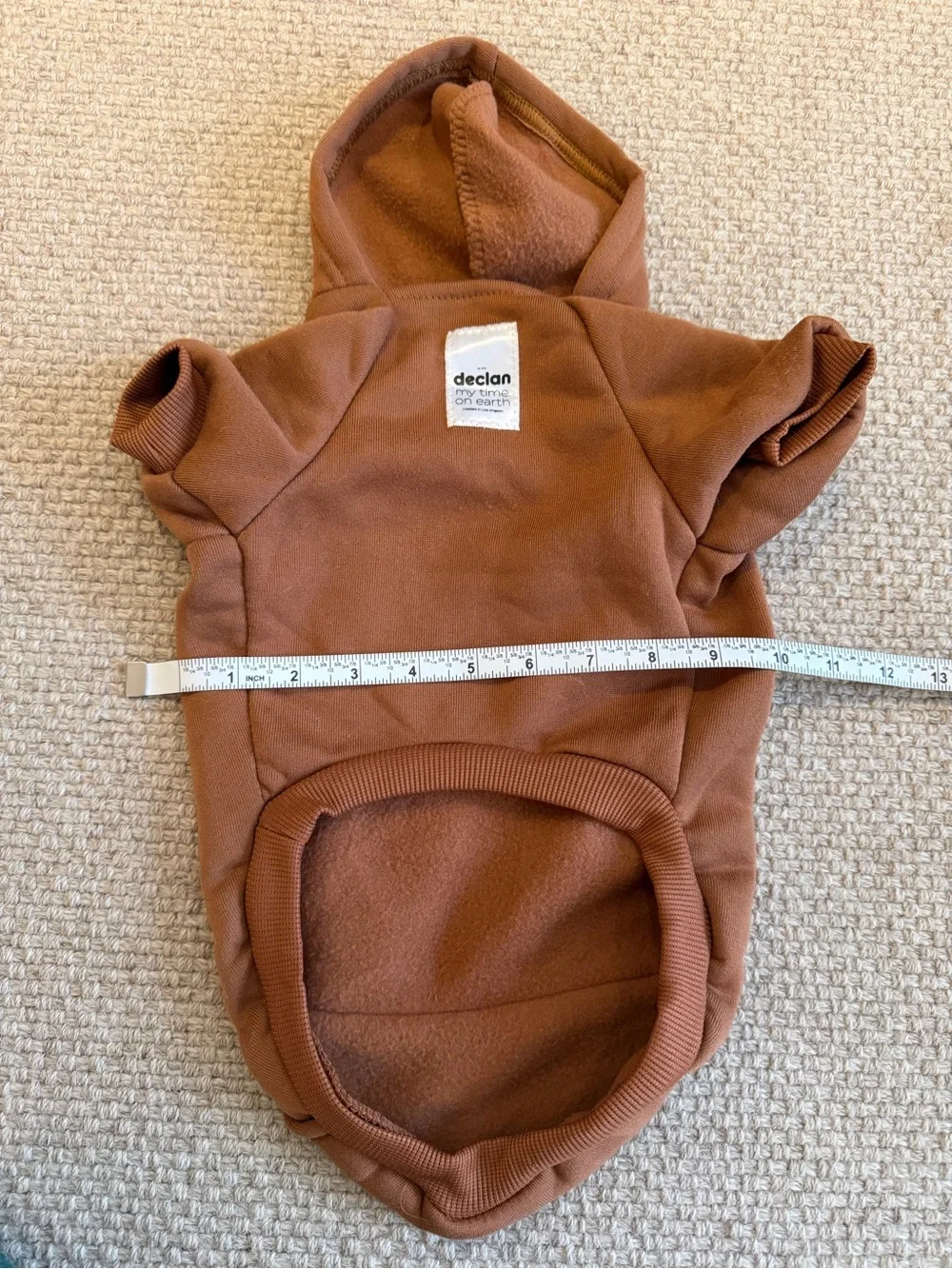 Brown Peace Sign Dog Hoodie